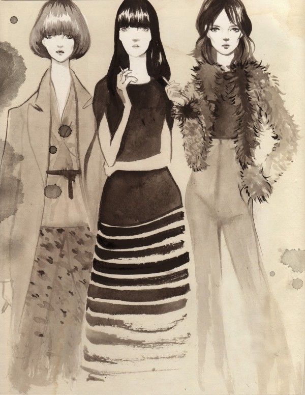 Beautiful Editorials: Bijou Karman’s Fashion Illustrations...