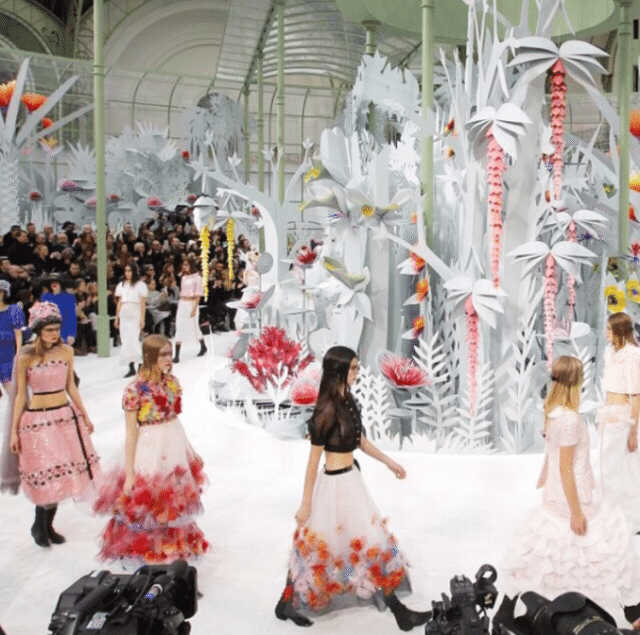 CHANEL Transforms Runway Into Tropical Greenhouse To Debut S/S 2015 Haute Couture Collection