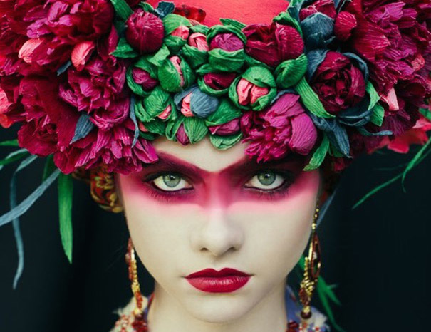 Artists Recreate Traditional Slavic Wreaths as Floral Headdresses image 605 x 466